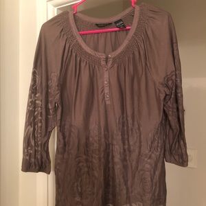 New York & Company taupe top - Large